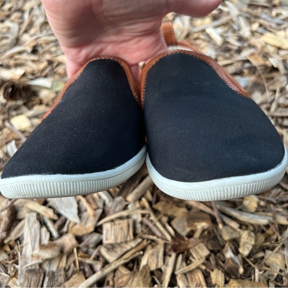 New Directions Anchor Slip On Black Boat Shoes - Picture 7 of 10